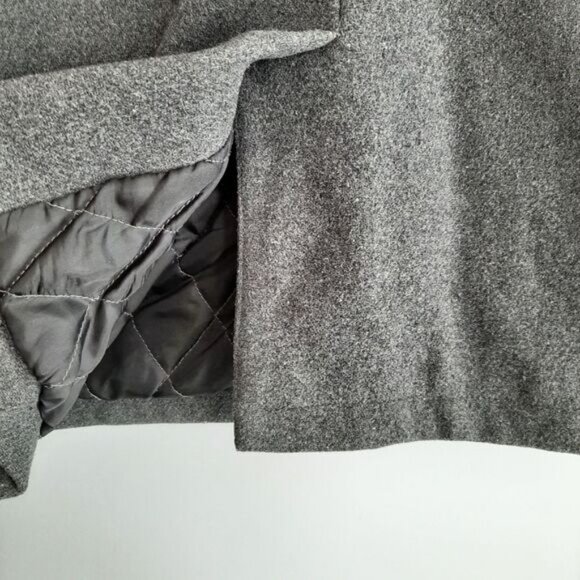 ESPRIT Wool Blend Jacket Coat Front Button & Zip-Up Closure Grey Men's XL - Picture 14 of 16